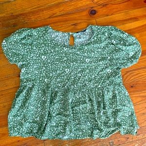 Cute floral peplum top